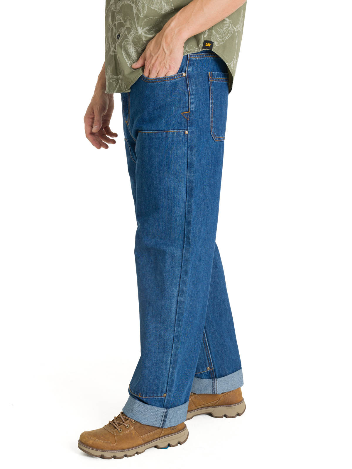 Pantalón Denim Double Front P Para Hombre Color Azul-2