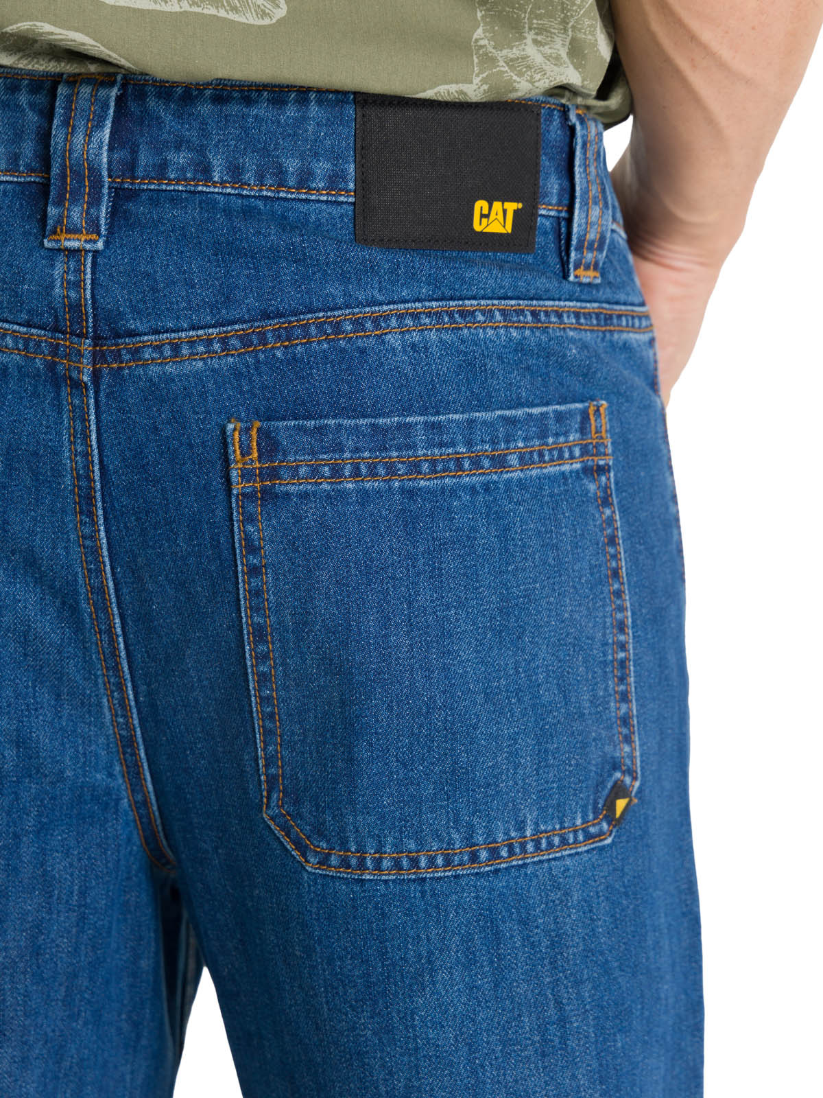 Pantalón Denim Double Front P Para Hombre Color Azul-5