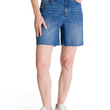 Short Denim High Rise Cowb Para Mujer Color Azul-1