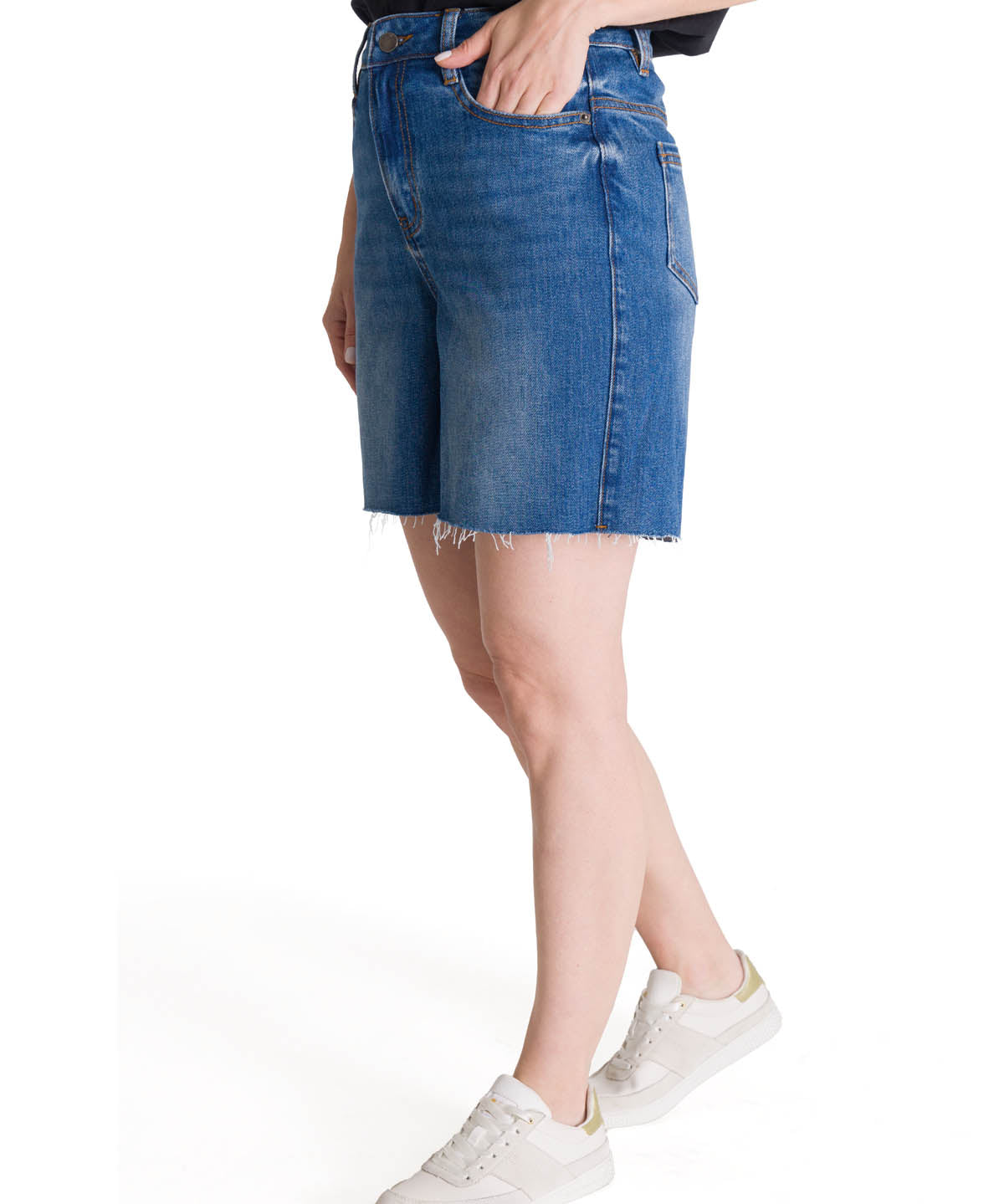 Short Denim High Rise Cowb Para Mujer Color Azul-2