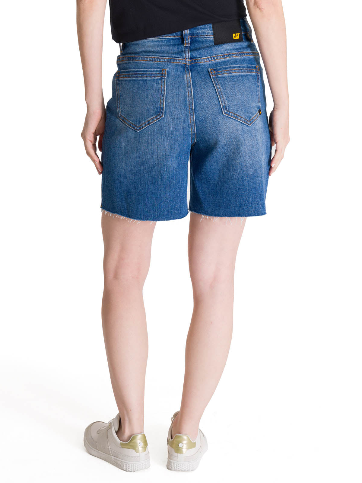 Short Denim High Rise Cowb Para Mujer Color Azul-3