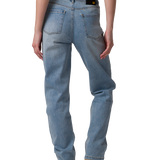 Jeans Denim High Rise Stra Para Mujer Color Azul