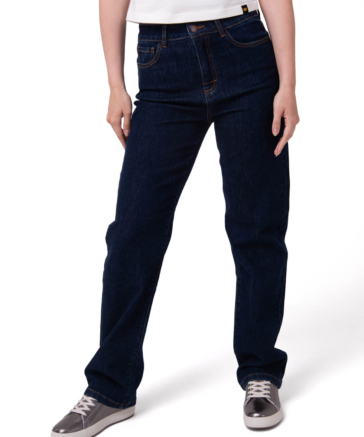 Pantalón Denim High-Rise Stra Para Mujer Color Azul-1
