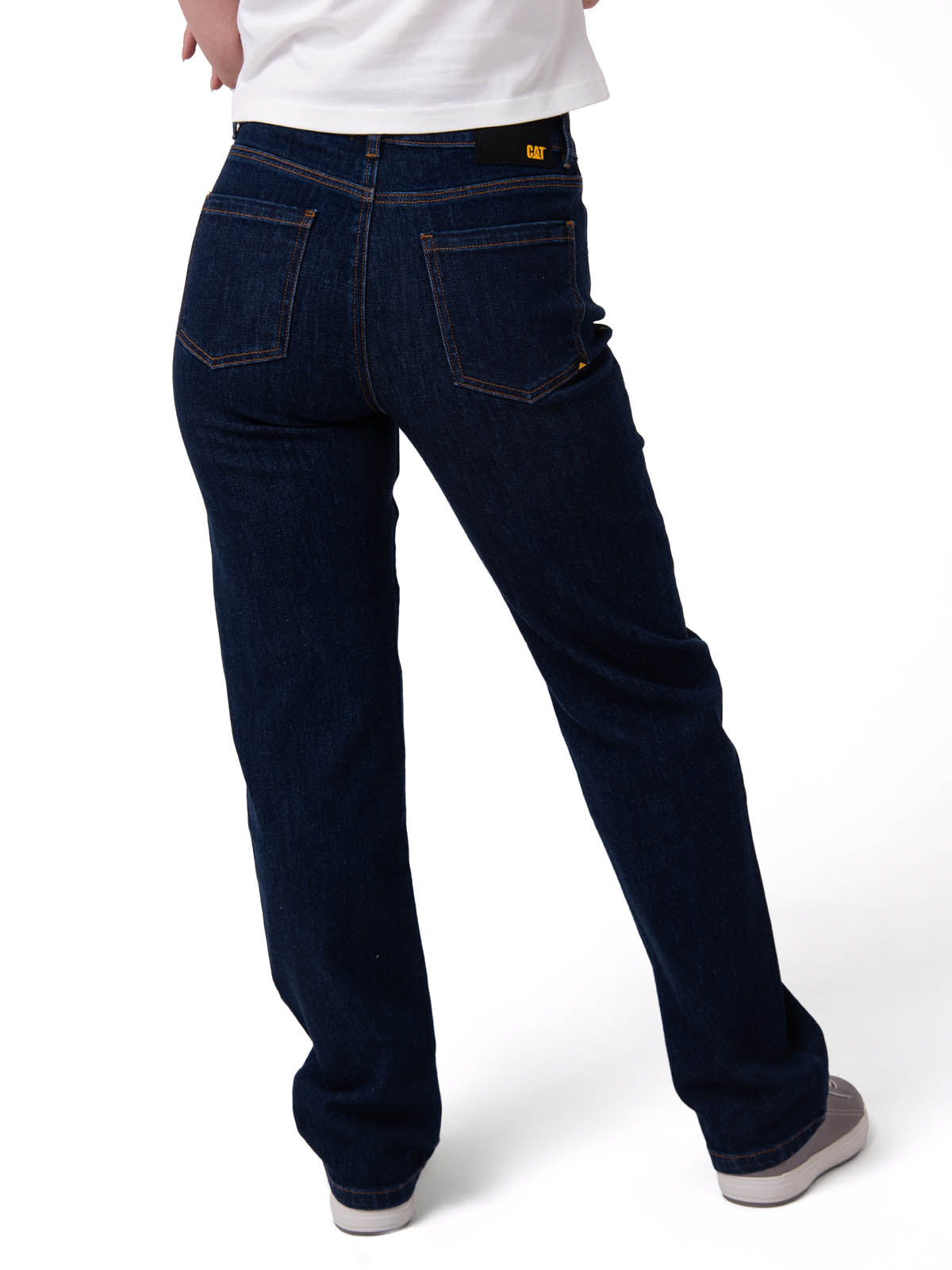 Pantalón Denim High-Rise Stra Para Mujer Color Azul-2