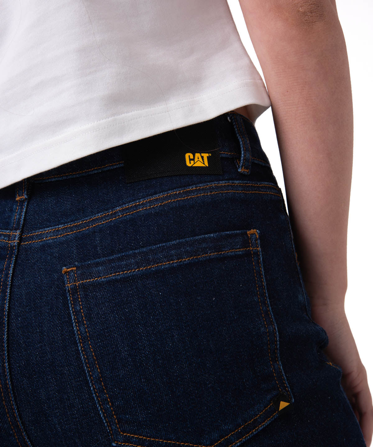 Pantalón Denim High-Rise Stra Para Mujer Color Azul-4