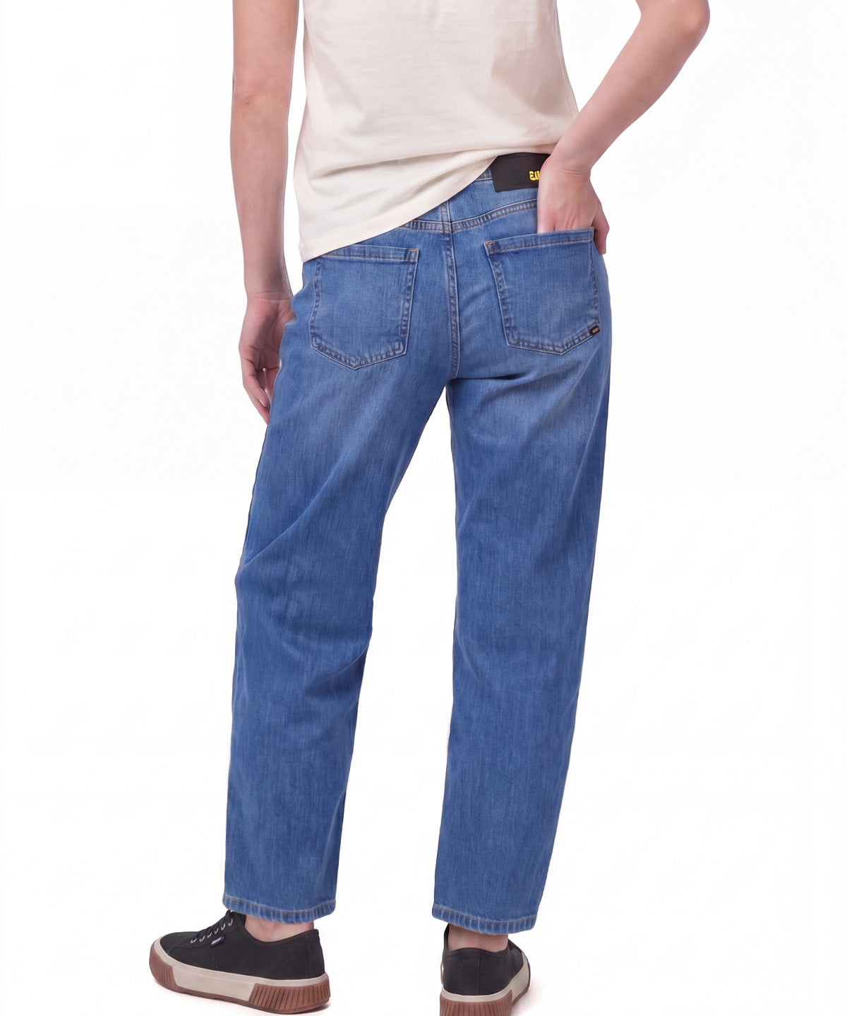 Pantalón Denim High-Rise Str Para Mujer Color Azul-2