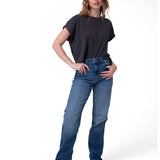 Pantalón Denim High-Rise Str Para Mujer Color Azul-5