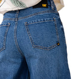 Jeans Denim Wide Leg Mujer Color Azul-3