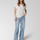 Pantalón Denim Wide Leg Para Mujer Color Azul-4