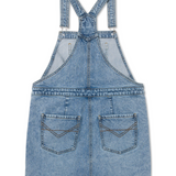 Overol Denim Bib Dress Para Mujer Color Azul