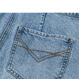 Overol Denim Bib Dress Para Mujer Color Azul