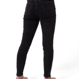 Pantalón  Stretch Denim Mid Para Mujer Color Negro-2