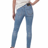 Pantalón Stretch Denim Mid Para Mujer Color Azul-2