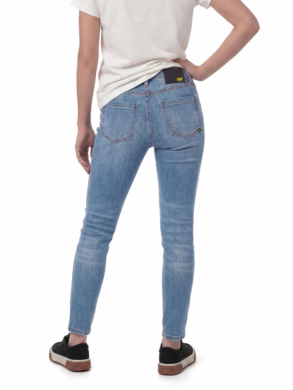 Pantalón Stretch Denim Mid Para Mujer Color Azul-2