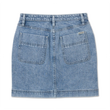 Falda Denim Shank Front Sk Para Mujer Color Azul