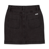 Falda Denim Shank Front Sk Para Mujer Color Gris