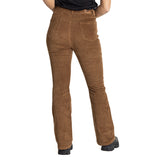 Pantalón Mended Heart Corduro Para Mujer Color Café-3