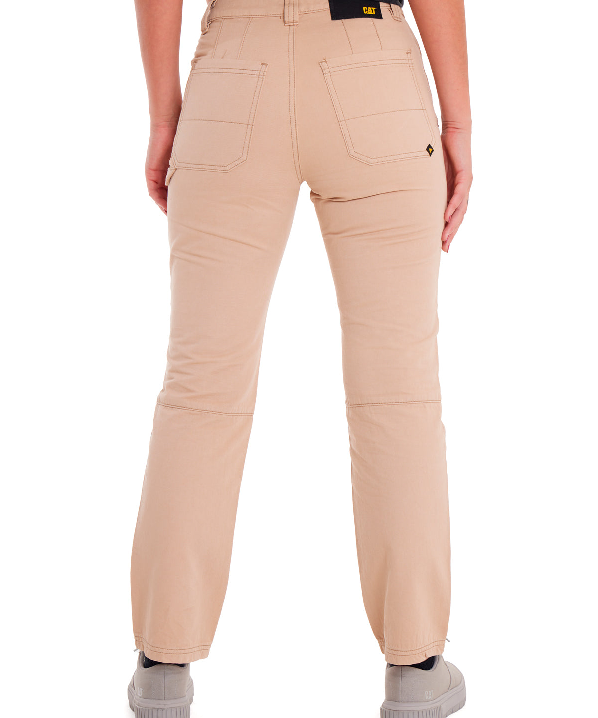 Pantalón Double Front Utility Para Mujer Color Beige-4