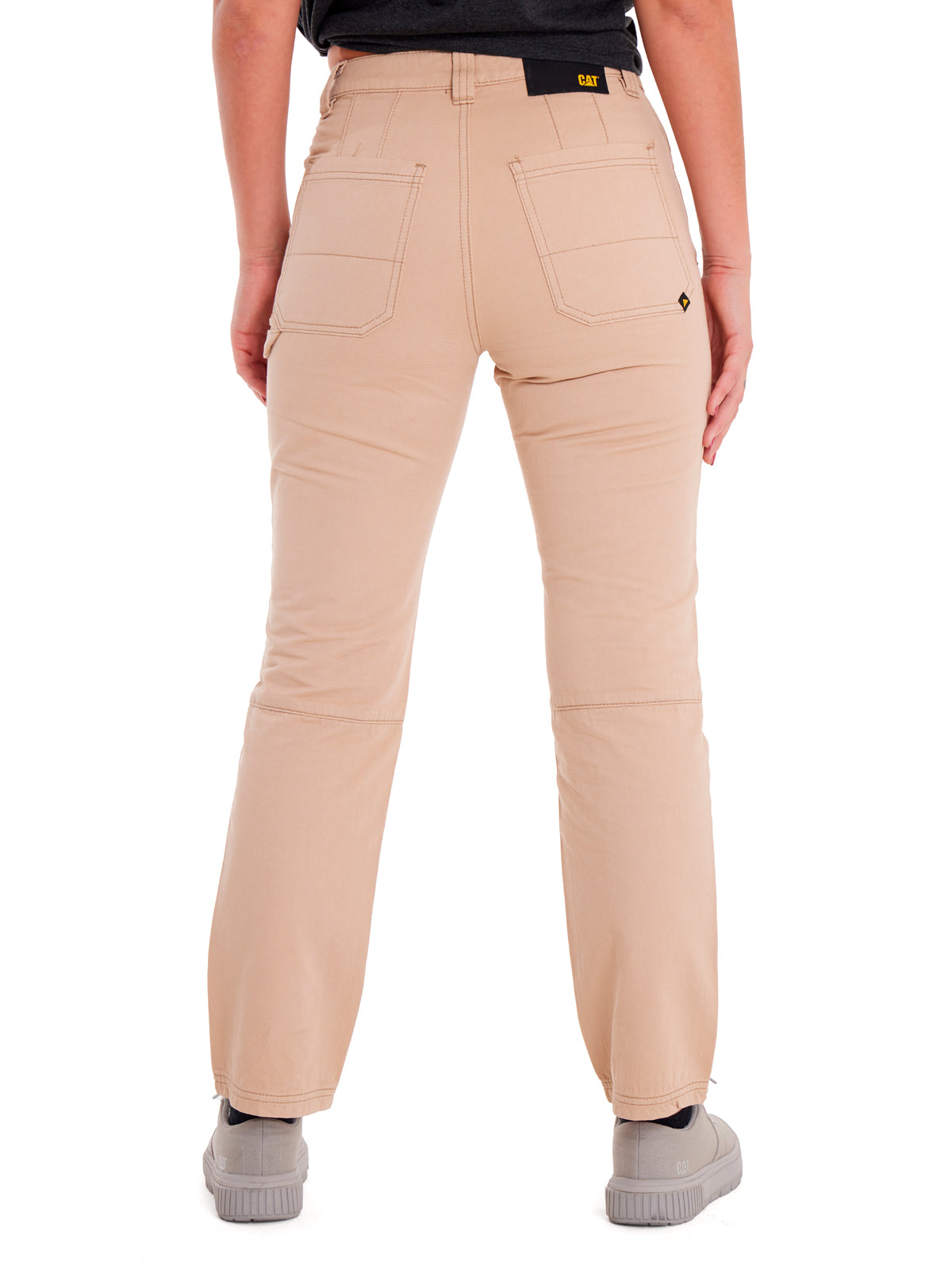 Pantalón Double Front Utility Para Mujer Color Beige-4