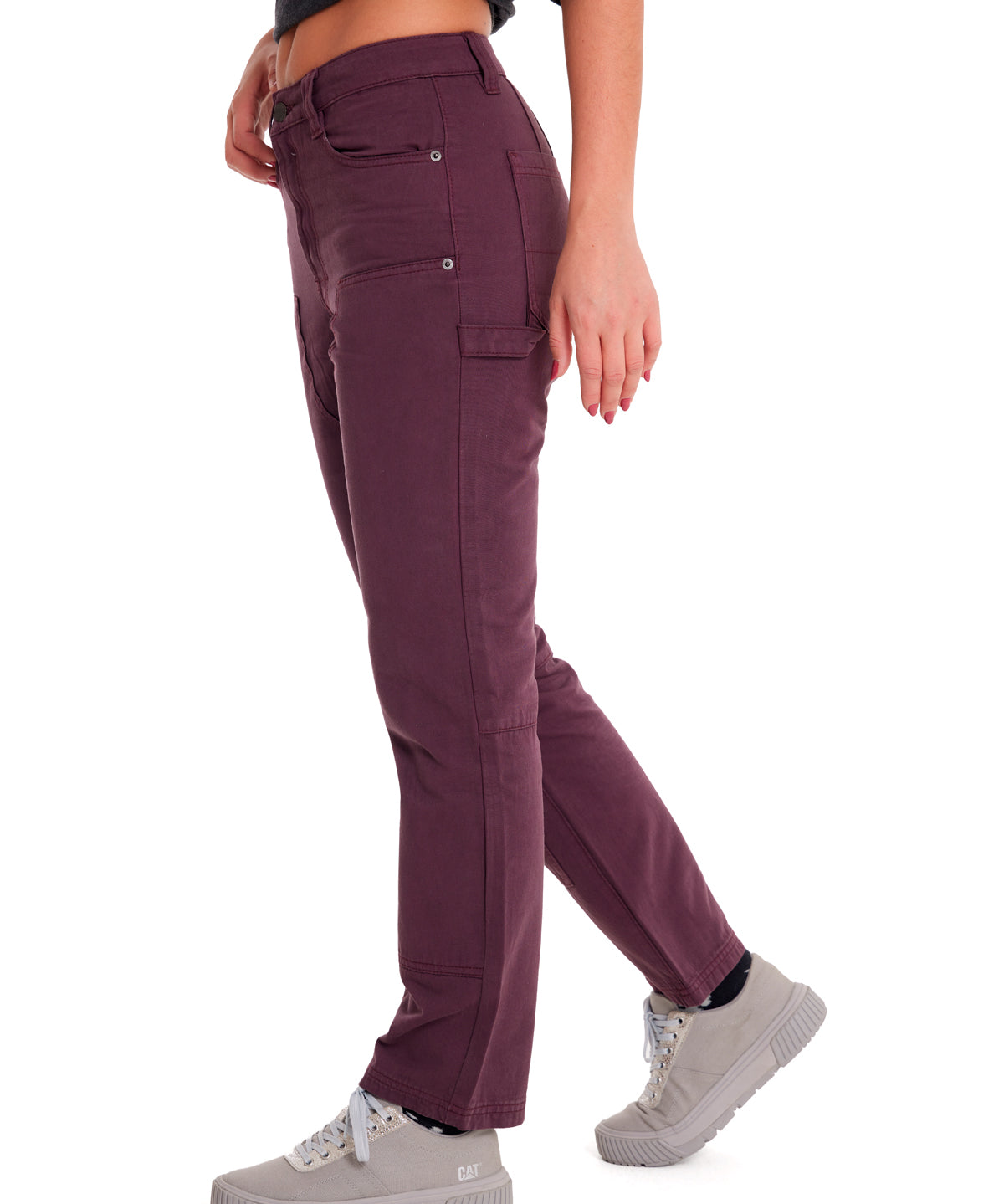 Pantalón Double Front Utility Para Mujer Color Morado-2