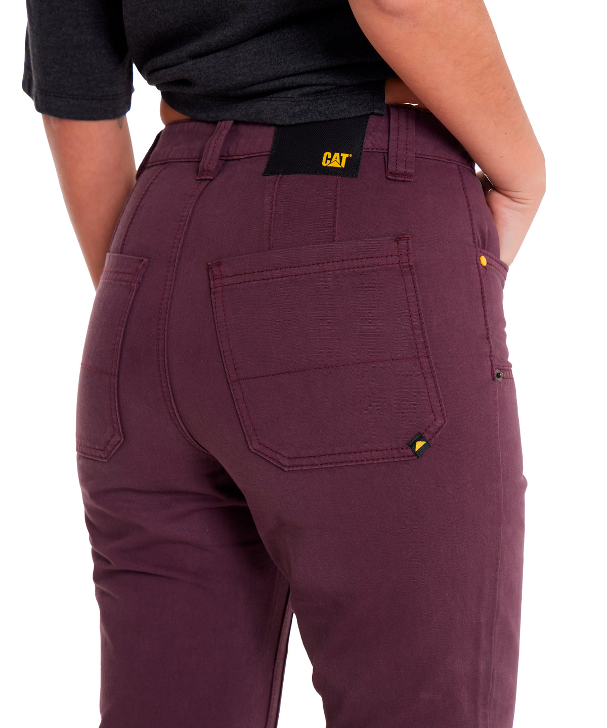 Pantalón Double Front Utility Para Mujer Color Morado-4