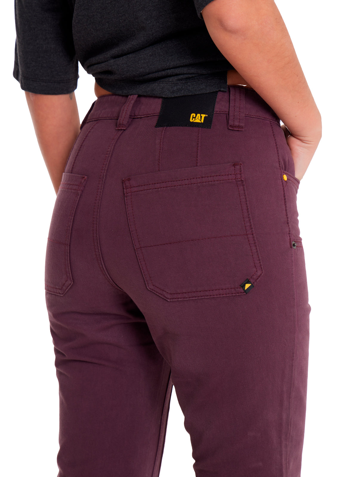 Pantalón Double Front Utility Para Mujer Color Morado-4