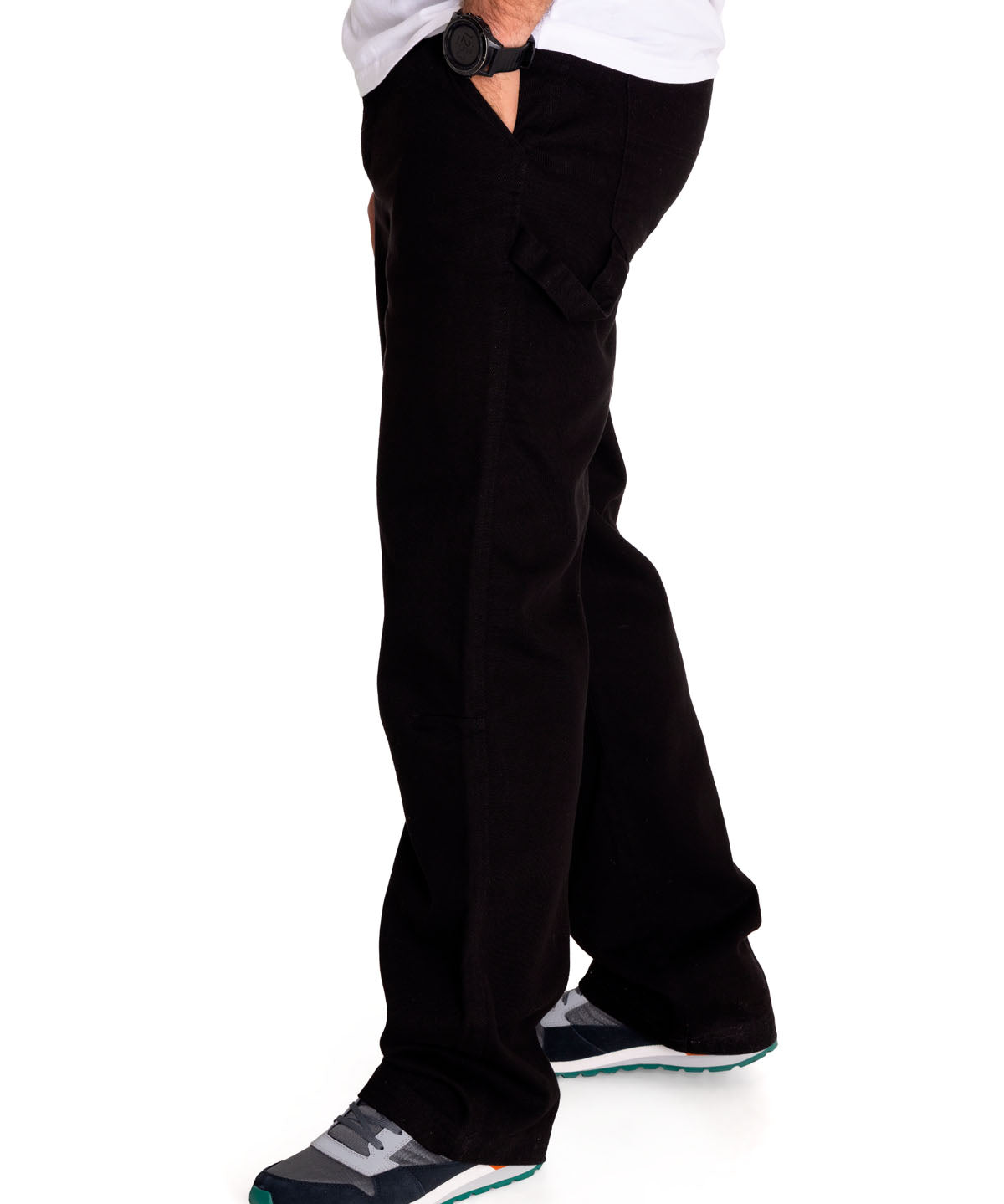 Pantalón Twill Carpenter Stra Para Hombre Color Negro-2