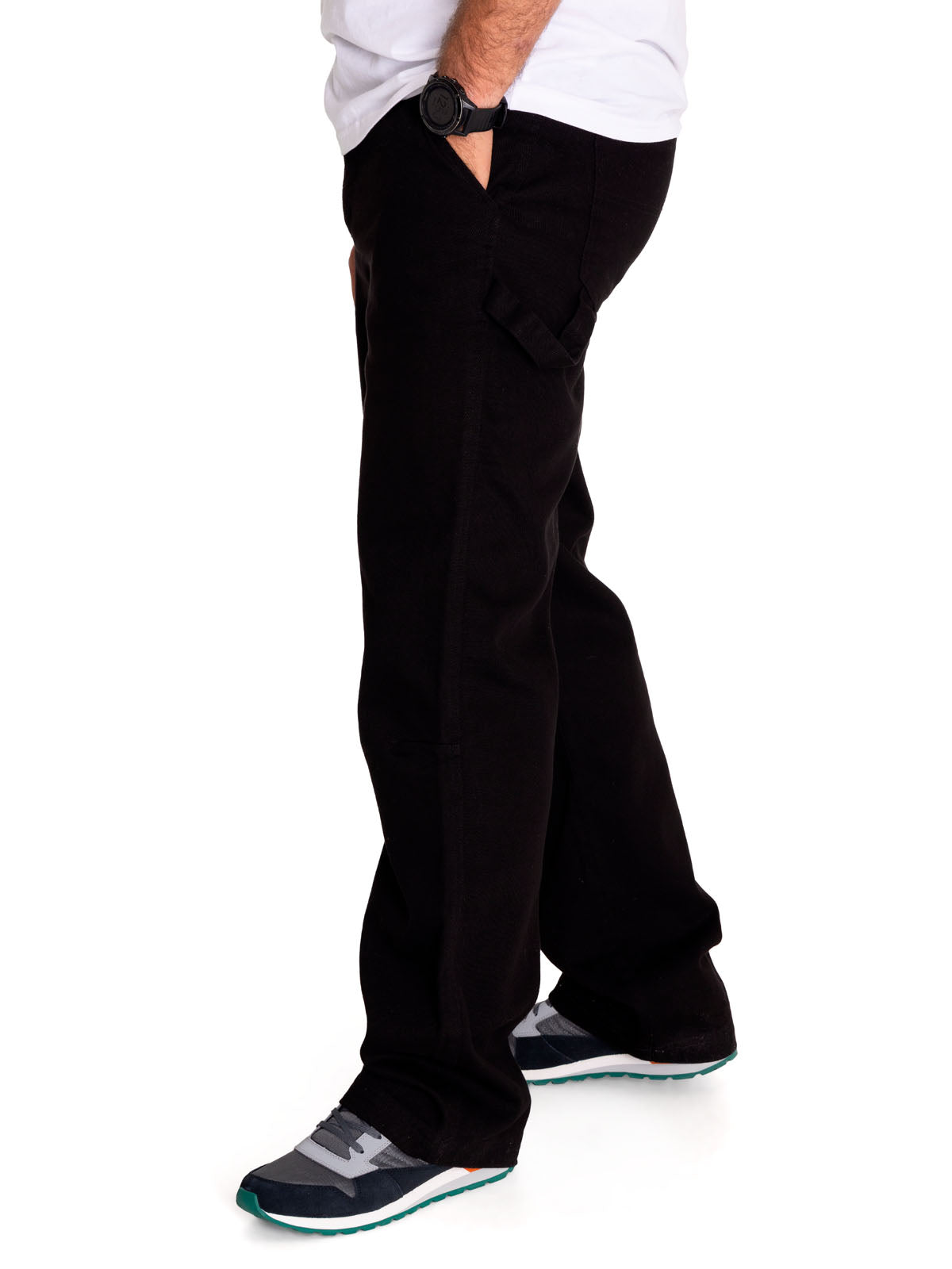 Pantalón Twill Carpenter Stra Para Hombre Color Negro-2