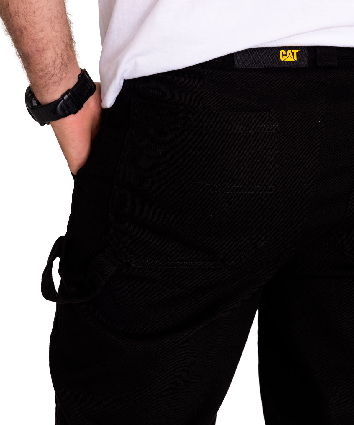 Pantalón Twill Carpenter Stra Para Hombre Color Negro-5