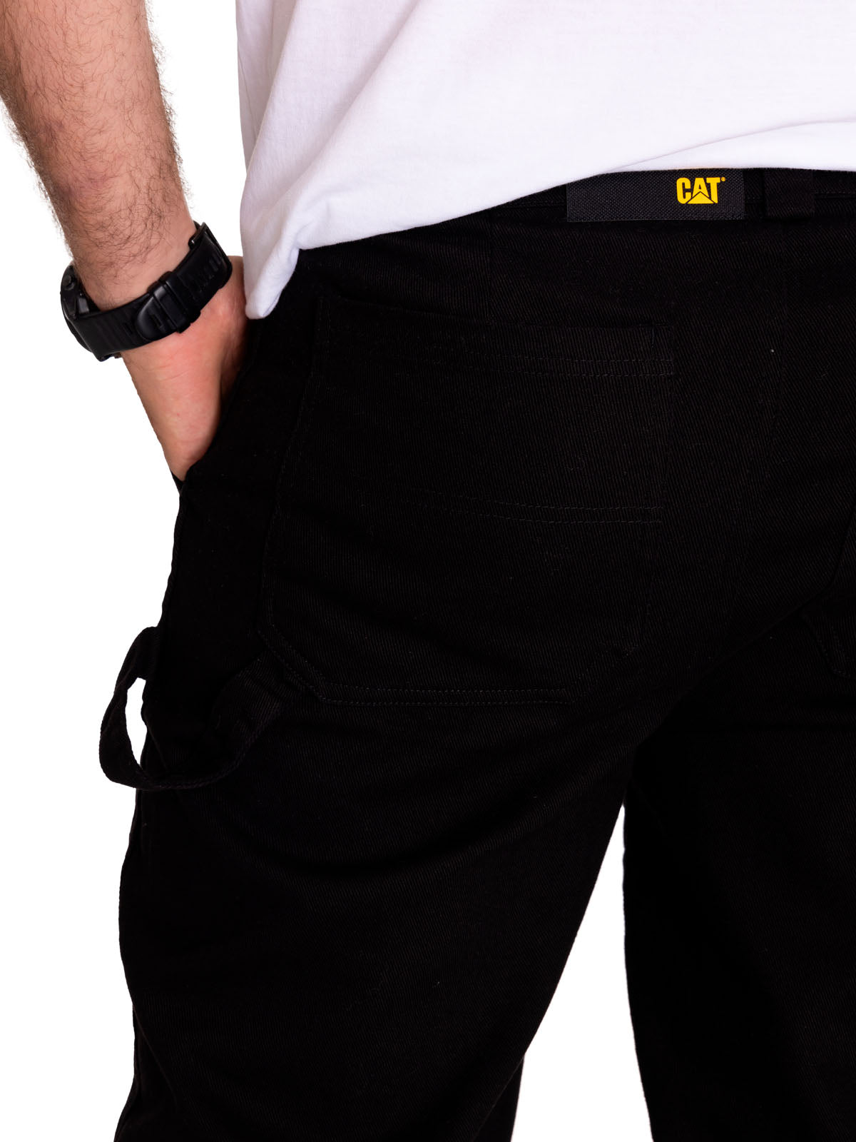 Pantalón Twill Carpenter Stra Para Hombre Color Negro-5