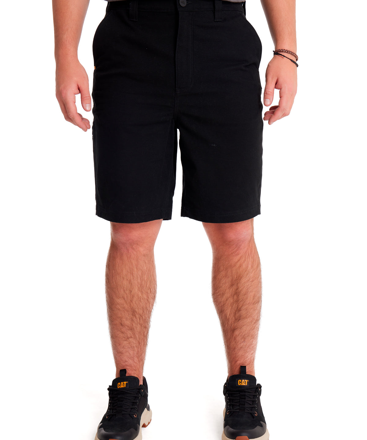 Short Stretch Canvas Utili Para Hombre Color Negro-1