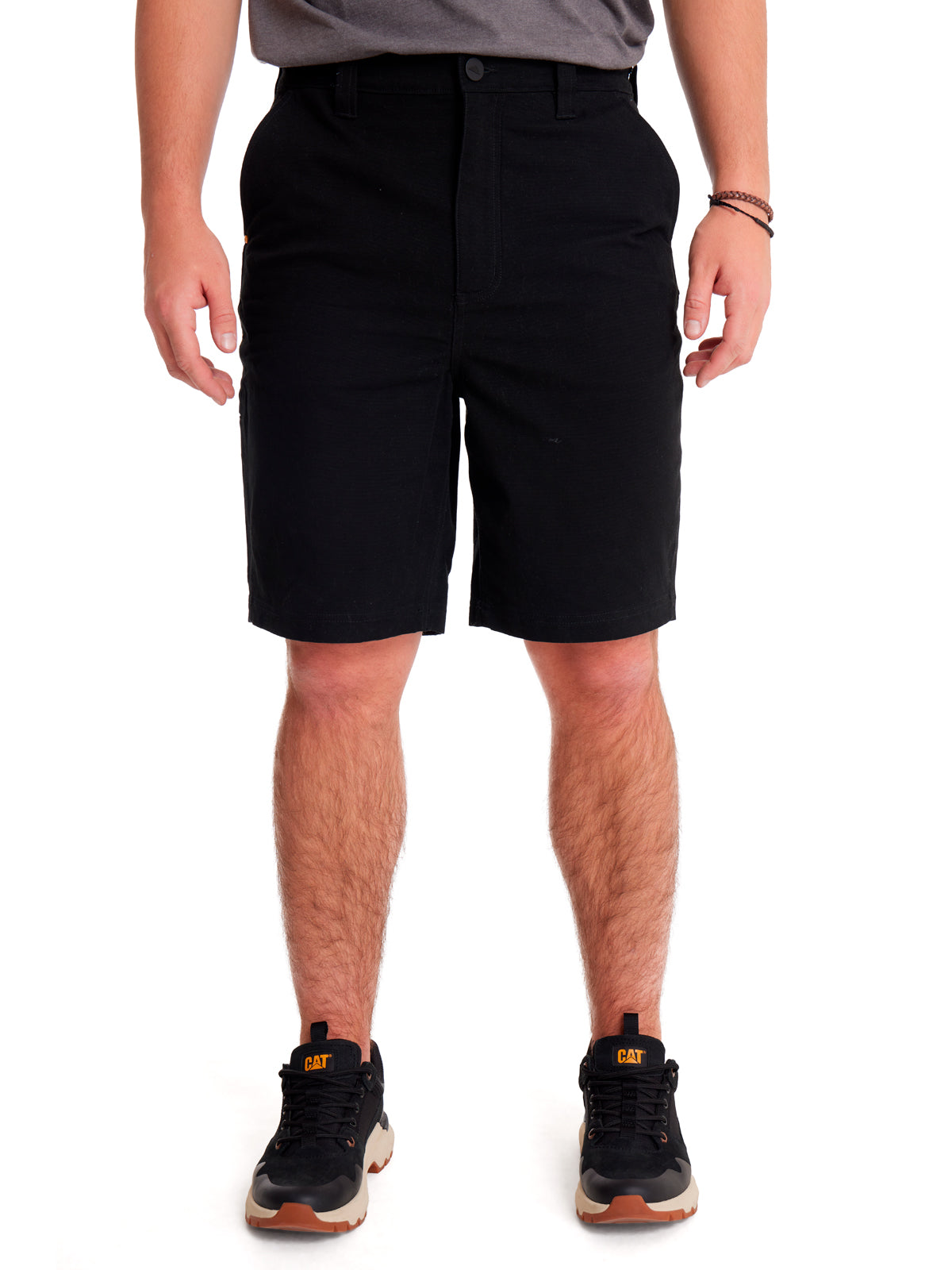 Short Stretch Canvas Utili Para Hombre Color Negro-1