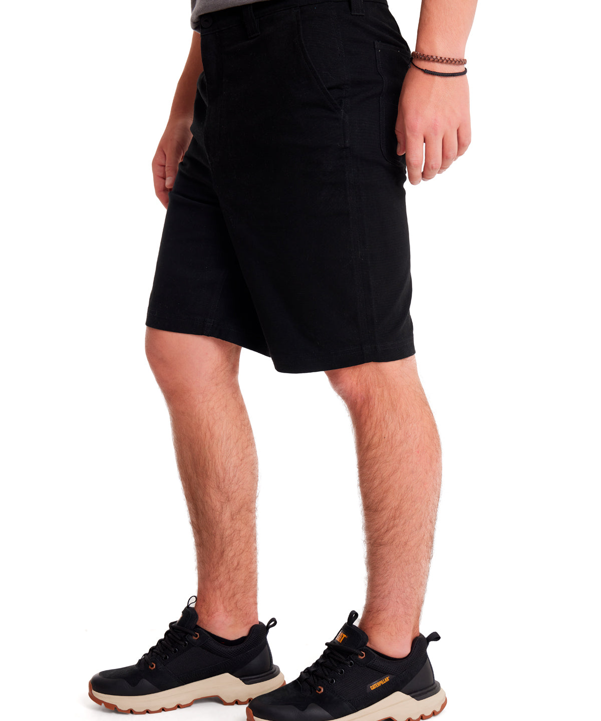 Short Stretch Canvas Utili Para Hombre Color Negro-3