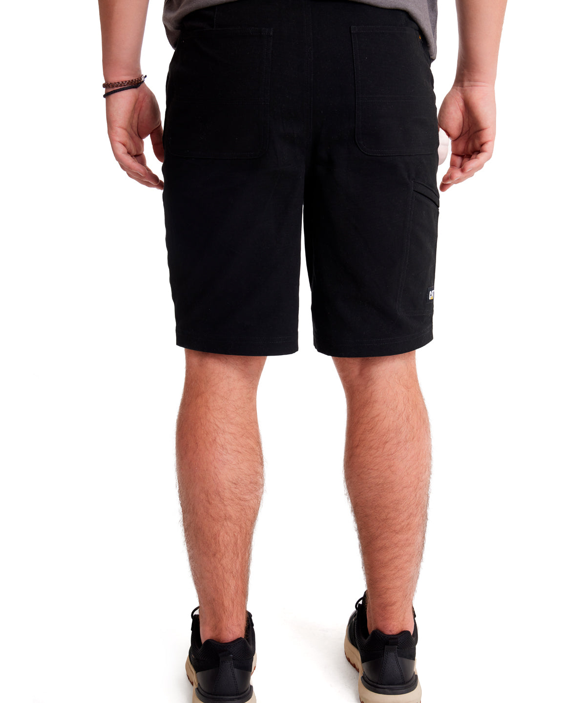 Short Stretch Canvas Utili Para Hombre Color Negro-4