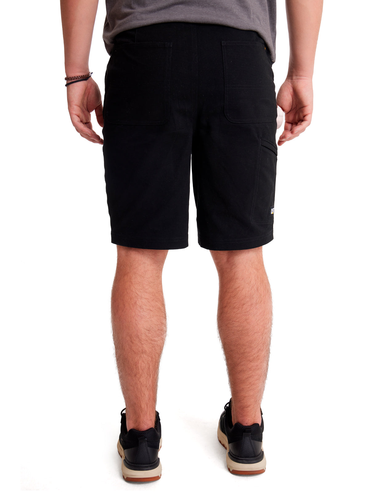 Short Stretch Canvas Utili Para Hombre Color Negro-4