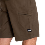 Short Stretch Canvas Utili Para Hombre Color Verde-4