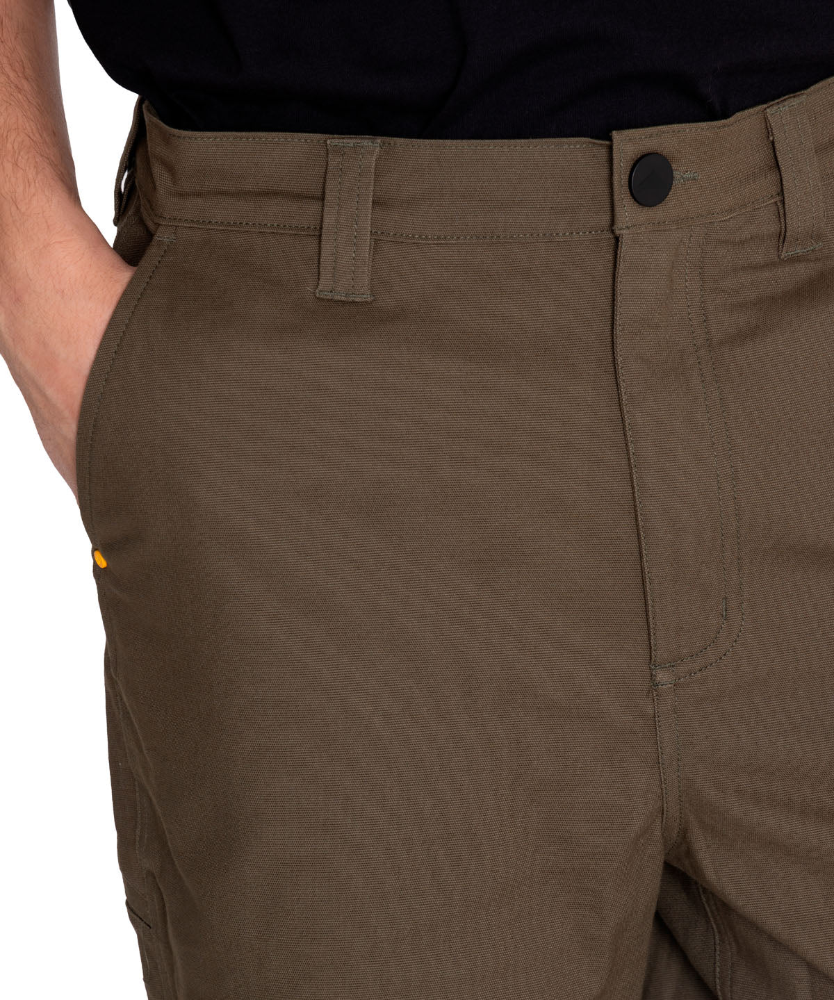Short Stretch Canvas Utili Para Hombre Color Verde-5