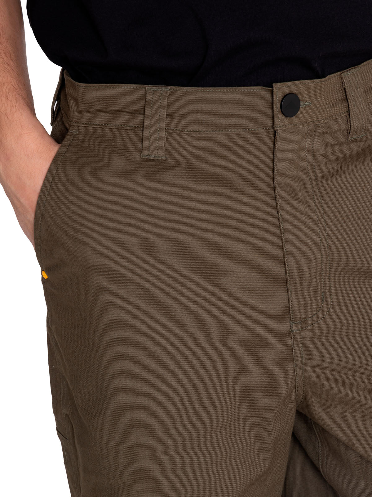 Short Stretch Canvas Utili Para Hombre Color Verde-5
