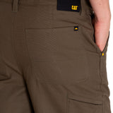 Short Stretch Canvas Utili Para Hombre Color Verde-6