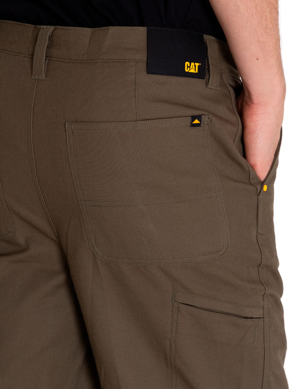 Short Stretch Canvas Utili Para Hombre Color Verde-6