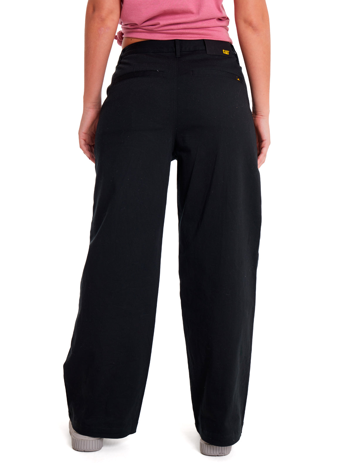 Pantalón Wide Leg Stretch Chi Para Mujer Color Negro-3
