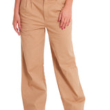 Pantalón Wide Leg Stretch Chi Para Mujer Color Beige-1