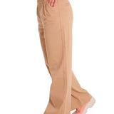 Pantalón Wide Leg Stretch Chi Para Mujer Color Beige-2