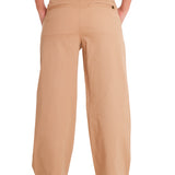 Pantalón Wide Leg Stretch Chi Para Mujer Color Beige-3