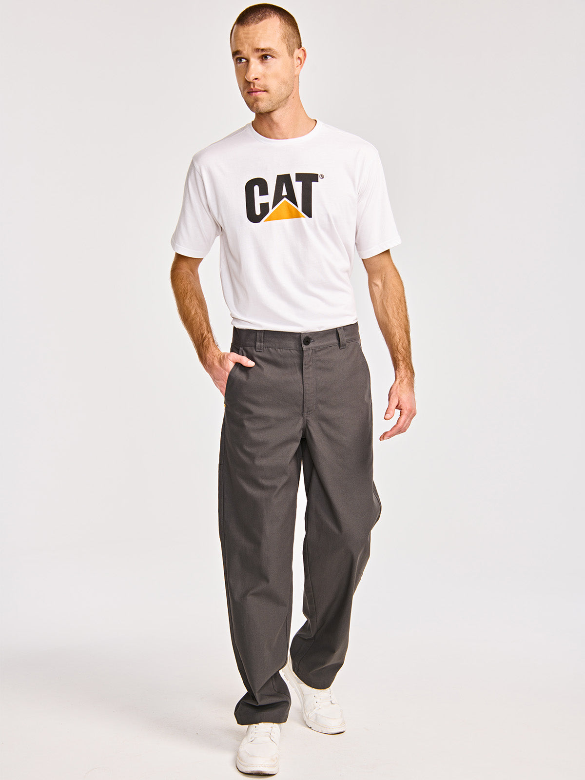 Pantalón Relaxed Twill Utilit Para Hombre Color Negro-5