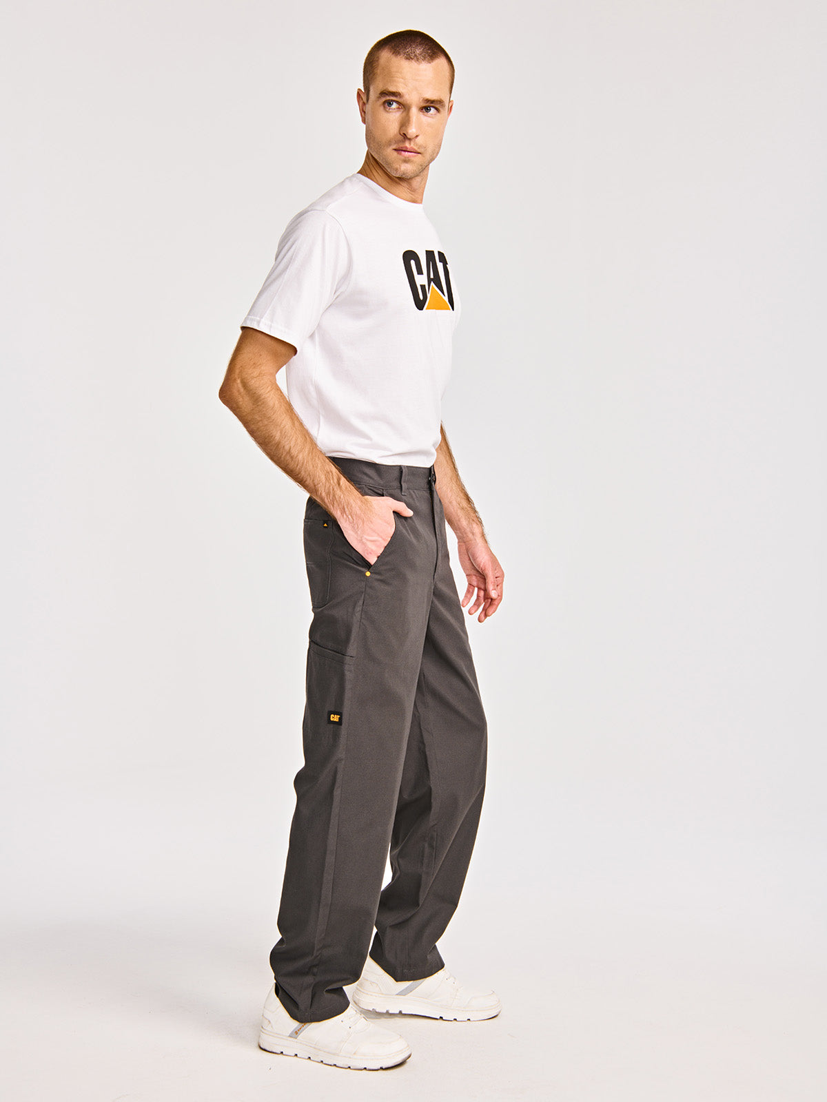 Pantalón Relaxed Twill Utilit Para Hombre Color Negro-6