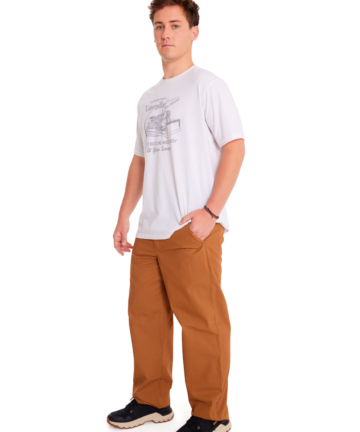 Pantalón Relaxed Twill Utilit Para Hombre Color Café-5