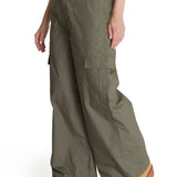 Pantalón Pull-On Cargo P Para Mujer Color Verde-3
