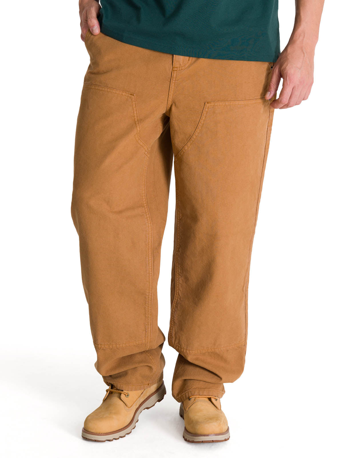 Pantalón Straight Double Fron Para Hombre Color Café-1