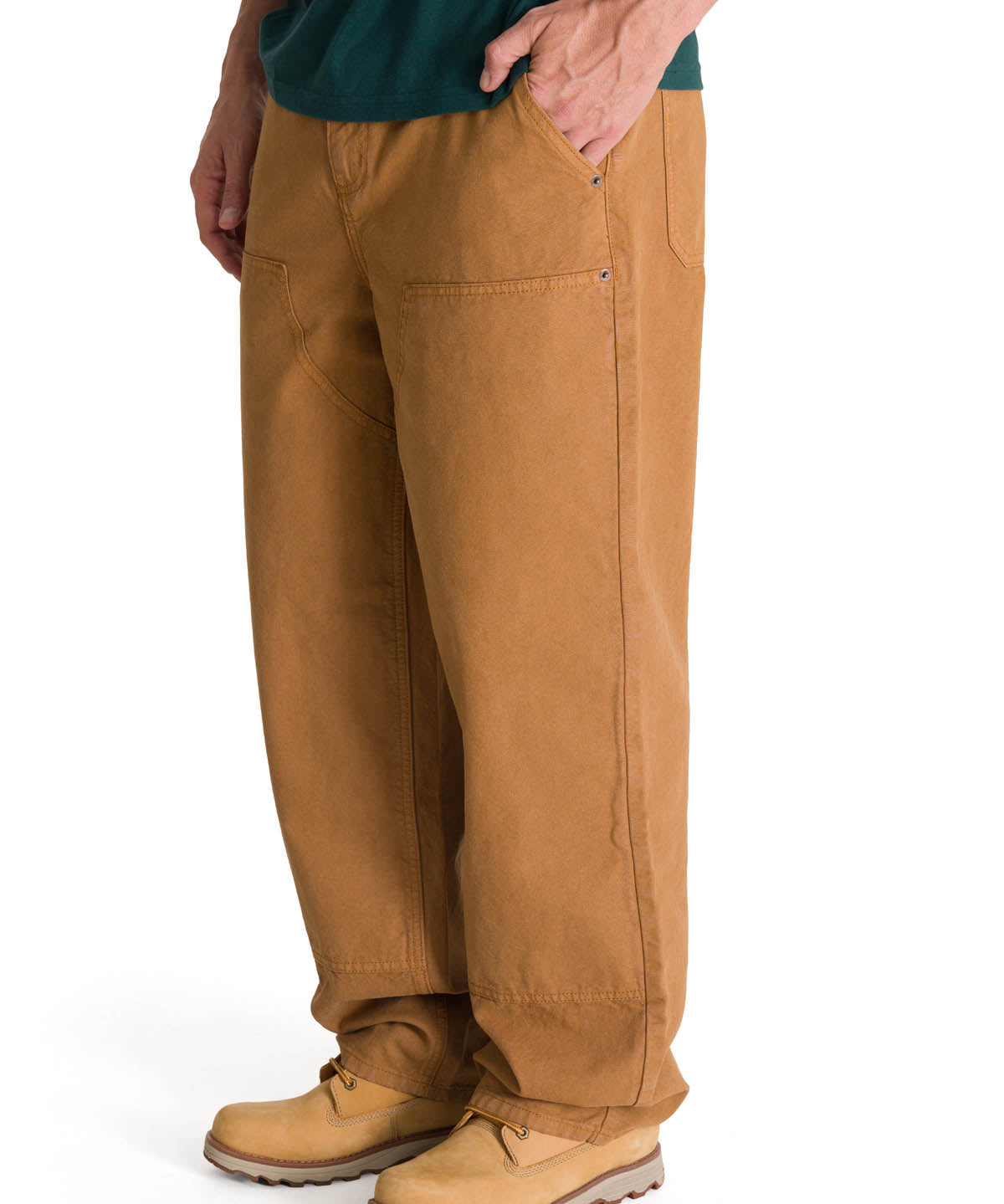 Pantalón Straight Double Fron Para Hombre Color Café-2